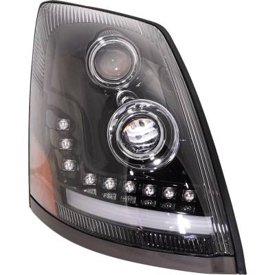 Rareelectrical - New Right Headlights Compatible With Volvo Vn Vnl Vnm 2004 2005 2006 2007 2008 2009 2010 2011 2012 - Image 2