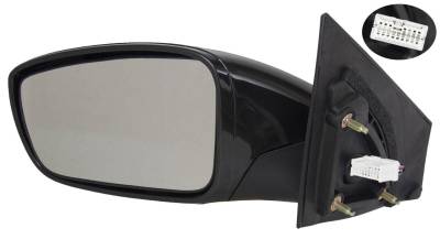 New Lh Door Mirror Compatible With Hyundai 11-12 Sonata Power Heat 87610-3Q110 Hy1320168