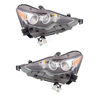 Rareelectrical - New Pair Of Led Headlights Compatible With Lexus Es300h Base Sedan 4 Door 2.5L 2016 2017 2018 By - Image 3