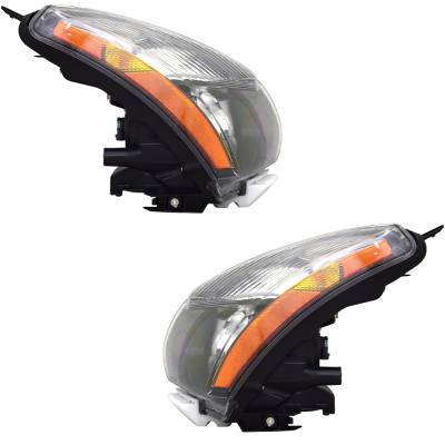 Rareelectrical - New Pair Of Headlights Compatible With Nissan Rogue Sv Sport Utility 4-Door 2.5L 2013 By Part Number - Image 2