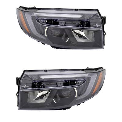 Rareelectrical - New Pair Of Headlights Compatible With Honda Ridgeline Rtl Crew Cab Pickup 4-Door 3.5L 2021 2022 - Image 2