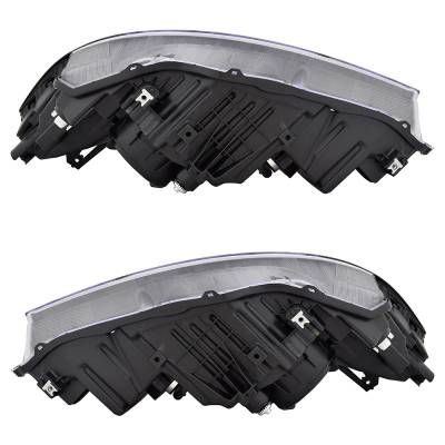 Rareelectrical - New Pair Of Headlights Compatible With Honda Ridgeline Rtl Crew Cab Pickup 4-Door 3.5L 2021 2022 - Image 3