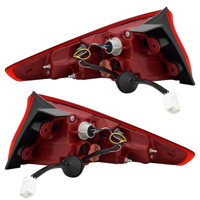 Rareelectrical - New Pair Of Halogen Outter Tail Light Compatible With Hyundai Ioniq Hybrid Blue Hatchback Ev-Gas - Image 1