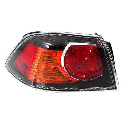 Rareelectrical - New Driver Side Halogen Outer Tail Light Compatible With Mitsubishi Lancer Evolution Se Sedan 2010 - Image 2