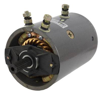 Rareelectrical - New Winch Motor Compatible With Husky Warn 20 Spline Heavy Duty Bi Directional Xd9000 Xd9000i Mx8000 - Image 1