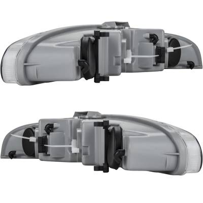 Rareelectrical - New Pair Of Headlights Compatible With Oldsmobile Intrigue Base Gl Gls Gx Sedan 3.5L 3.8L 1998 1999 - Image 4