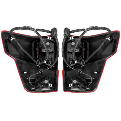 Rareelectrical - New Pair Of Halogen Tail Lights Compatible With Nissan Titan Standard Extended Cab Pickup 2017 2018 - Image 1