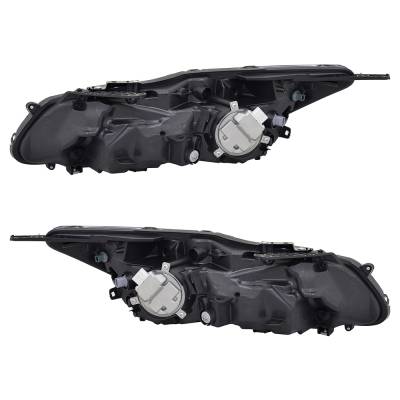Rareelectrical - New Pair Of Led Headlights Compatible With Honda Accord Touring Sedan 4 Door 2.4L 2016 2017 By Part - Image 1