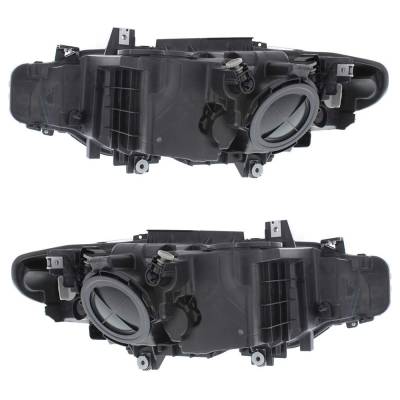 Rareelectrical - New Pair Of Halogen Headlights Compatible With Bmw 320I 328D Base Sedan 2012 2013 2014 2015 By Part - Image 1