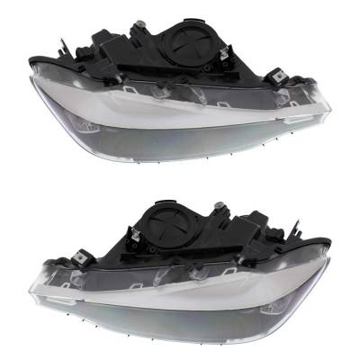Rareelectrical - New Pair Of Halogen Headlights Compatible With Bmw 320I 328D Base Sedan 2012 2013 2014 2015 By Part - Image 3