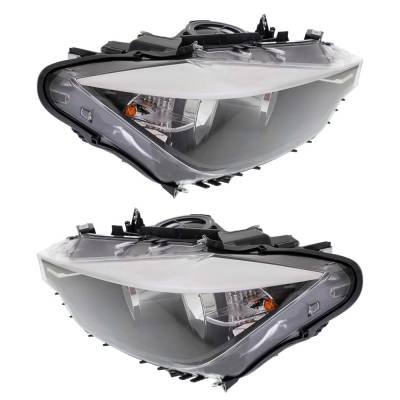 Rareelectrical - New Pair Of Halogen Headlights Compatible With Bmw 320I 328D Base Sedan 2012 2013 2014 2015 By Part - Image 4