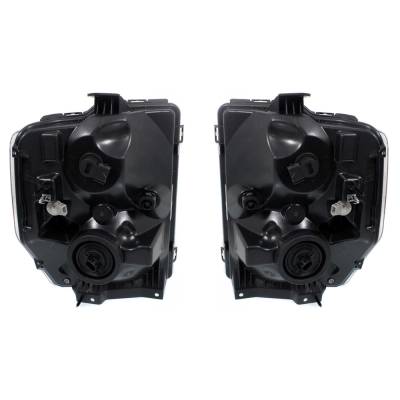New Pair Of Halogen Headlights Compatible With Ford E-350 Super Duty Cutaway Van 6.8L 2008 2009 2010