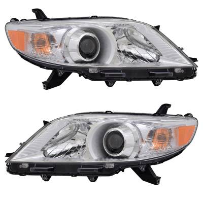 Rareelectrical - New Pair Of Hid Headlights Compatible With Toyota Sienna Limited Mini Passenger Van 4 Door 3.5L 2011 - Image 2