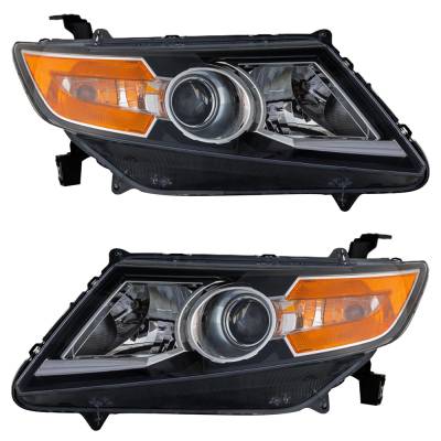 Rareelectrical - New Pair Of Hid Headlights Compatible With Honda Odyssey Ex L Mini Van 2014 2015 2016 2017 By Part - Image 2