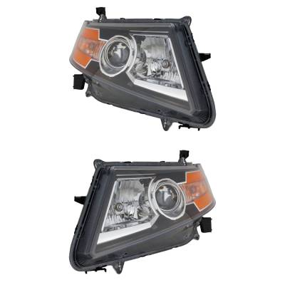 Rareelectrical - New Pair Of Hid Headlights Compatible With Honda Odyssey Ex L Mini Van 2014 2015 2016 2017 By Part - Image 3