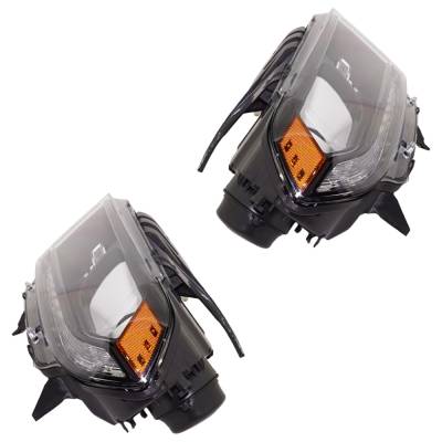 Rareelectrical - New Pair Of Headlights Compatible With Dodge Durango Limited Sport Utility 2016 By Part Numbers - Image 3