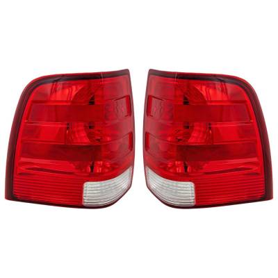 Rareelectrical - New Pair Of Tail Lights Compatible With Ford Expedition Eddie Bauer King Ranch Limited 003 2004 2005 - Image 1