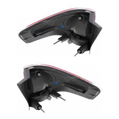 Rareelectrical - New Pair Of Halogen Tail Lights Compatible With Ford Focus Se Sedan 4 Door 2.0L 2009 2010 2011 Part - Image 1