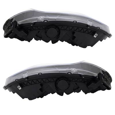 Rareelectrical - New Pair Of Headlights Compatible With Honda Accord Ex-L Sedan 4-Door 1.5L 2.0L 2021 2022 By Part - Image 1