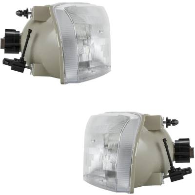 Rareelectrical - New Pair Of Headlights Compatible With Ford Excursion F-250 F-350 F-450 Super Duty Lariat Limited - Image 3
