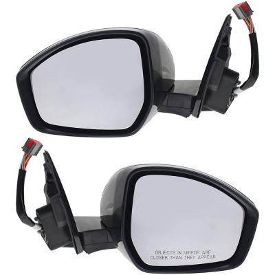 Rareelectrical - Pair Of Mirrors Compatible With Jaguar F-Pace 300 Checkered Flag First Edition Hse Portfolio Premium - Image 1