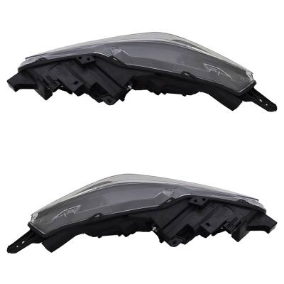 New Pair Of Headlights Compatible With Nissan Versa Sr Sedan 1.6L 2020 2021 2022 By Part Number