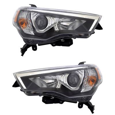Rareelectrical - New Pair Of Headlights Compatible With Toyota 4Runner 40Th Anniversary Edition Trd Pro Sport Utility - Image 2