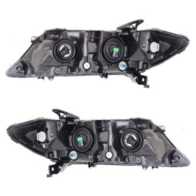 New Pair Of Halogen Headlights Compatible With Honda Accord Ex L Coupe 2 Door 3.5L 2013 2014 2015 By