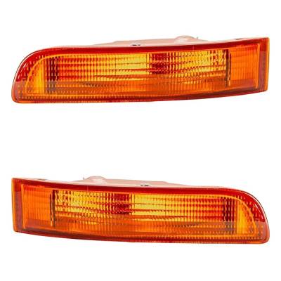 Rareelectrical - New Pair Of Front Turn Signal Lights Compatible With Nissan Maxima Gle Sedan 1995-1999 By Part - Image 4