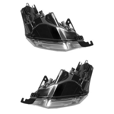 Rareelectrical - New Pair Of Halogen Headlights Compatible With Dodge Grand Caravan Se Mini Passenger Van 4 Door 3.3L - Image 5