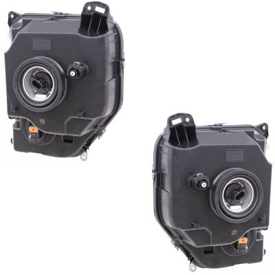 Rareelectrical - New Pair Of Headlights Compatible With Jeep Liberty Jet Limited Renegade Sport Utility 2008-2012 By - Image 1