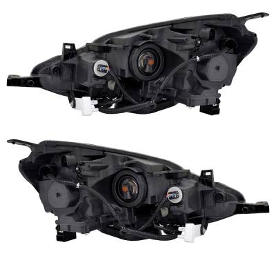 New Pair Of Headlights Compatible With Nissan Sentra Sr Sedan 4-Door 1.8L 2016 2017 By Part Number