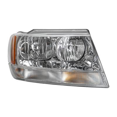 Rareelectrical - New Right Headlight Compatible With Jeep Grand Cherokee Limited  4.0L 1999 2000 2001 2002 2003 2004 - Image 2