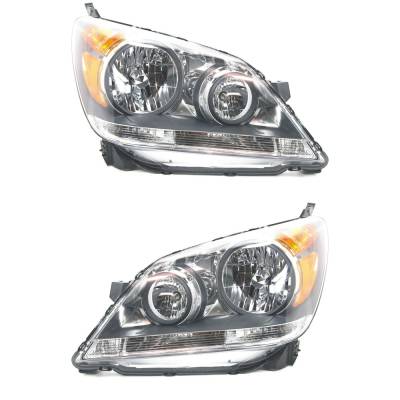 Rareelectrical - New Pair Of Headlights Compatible With Honda Odyssey Ex Ex-L Lx Touring Mini Passenger Van 4-Door - Image 2
