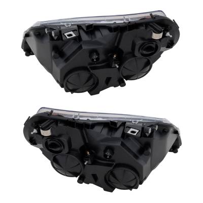 Rareelectrical - New Pair Of Headlights Compatible With Ram Promaster 1500 Standard Cargo Van 2014 2015 2016 2017 - Image 5