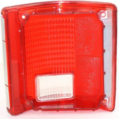 Rareelectrical - New Left Halogen Tail Light Lens Compatible With Chevrolet C20 Custom Deluxe Crew Cab Pickup 4 Door - Image 1