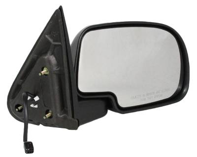 Rareelectrical - New Rh Door Mirror Compatible With Chevy Silverado 1500 2500 3500 99-02 Chrome Power W/O Heat - Image 1
