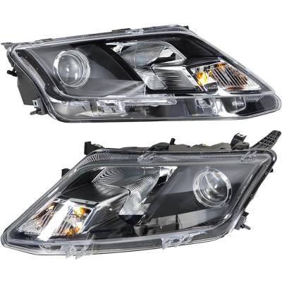 Rareelectrical - New Pair Of Headlights Compatible With Ford Fusion S Se Sel Sport Hybrid Sedan 2.3L 2.5L 3.0L 3.5L - Image 2