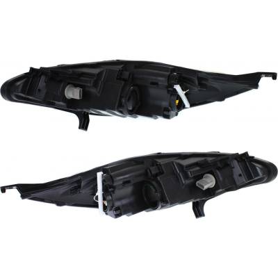 Rareelectrical - New Pair Of Headlights Compatible With Ford Fiesta S Se Ses Sel Titanium Sedan Hatchback 1.6L 2011 - Image 1