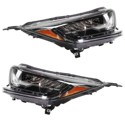Rareelectrical - New Pair Of Led Headlights Compatible With Honda Cr V Hybrid Ex L Sport Utility 4 Door 2.0L 2020 - Image 5