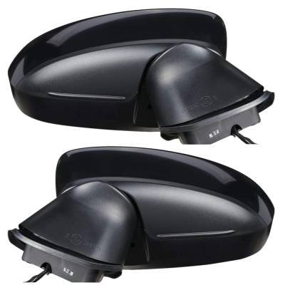 Rareelectrical - New Pair Of Mirror Compatible With Mazda 3 Gt I Sport Grand Touring Gs Hatchback S Sv Gx Sedan 2.5L - Image 3
