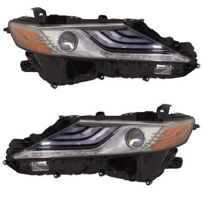 Rareelectrical - New Pair Of Led Headlights Compatible With Toyota Camry Xse Sedan 4 Door 2.5L 2019 By Part Number - Image 2
