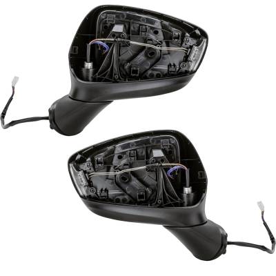 Rareelectrical - New Pair Of Mirrors Compatible With Mazda Cx-5 Grand Touring Sport Utility 2013-2015 By Part Numbers - Image 1