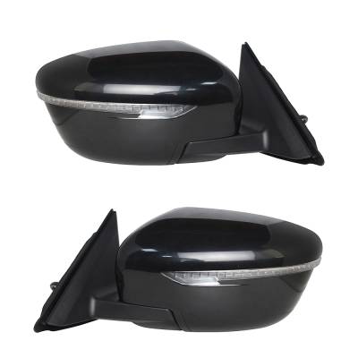 Rareelectrical - New Pair Mirror Compatible With Nissan Rogue Select S 2.5L 2014 2015 2016 Ni1321285 96301-4Ba1a - Image 2