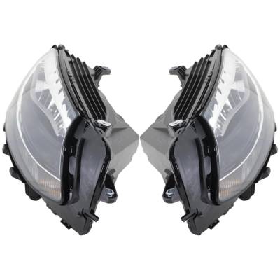 Rareelectrical - New Pair Of Halogen Headlights Compatible With Mercedes-Benz Glc300 4Matic 2.0L 2016 2017 2018 2019 - Image 1