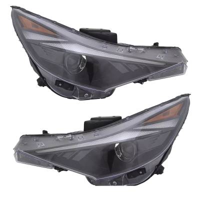 Rareelectrical - New Pair Of Headlights Compatible With Hyundai Elantra N Line Se Sel Sedan 4-Door 1.6L 2.0L 2021 - Image 2