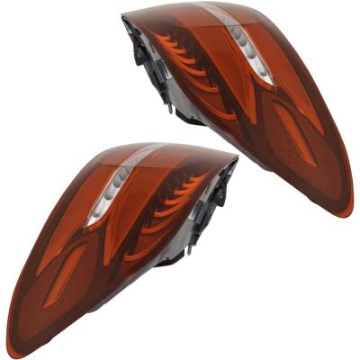 Rareelectrical - New Outer Pair Led Tail Lights Compatible With Mercedes-Benz Glc300 4Matic 2.0L 2016 2017 2018 2019 - Image 3