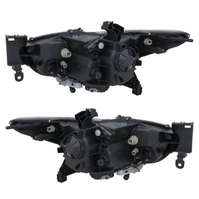 New Pair Of Headlights Compatible With Infiniti Jx35 Qx60 Base Hybrid Sport Utility 2013 2014 2015