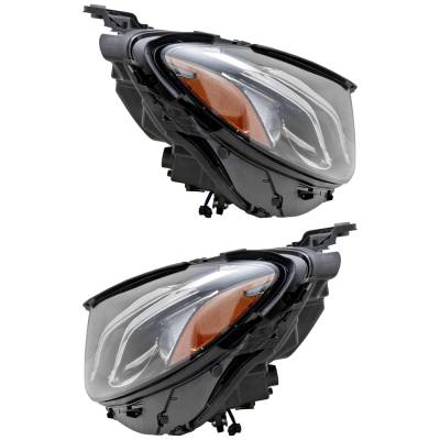 Rareelectrical - New Pair Of Led Headlights Compatible With Mercedes-Benz E300 4Matic Sedan 4 Door 2.0L 2017 2018 By - Image 3