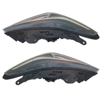 Rareelectrical - New Pair Of Headlights Compatible With Hyundai Santa Fe Limited Sport Utility 4-Door 3.3L 2017 2018 - Image 1